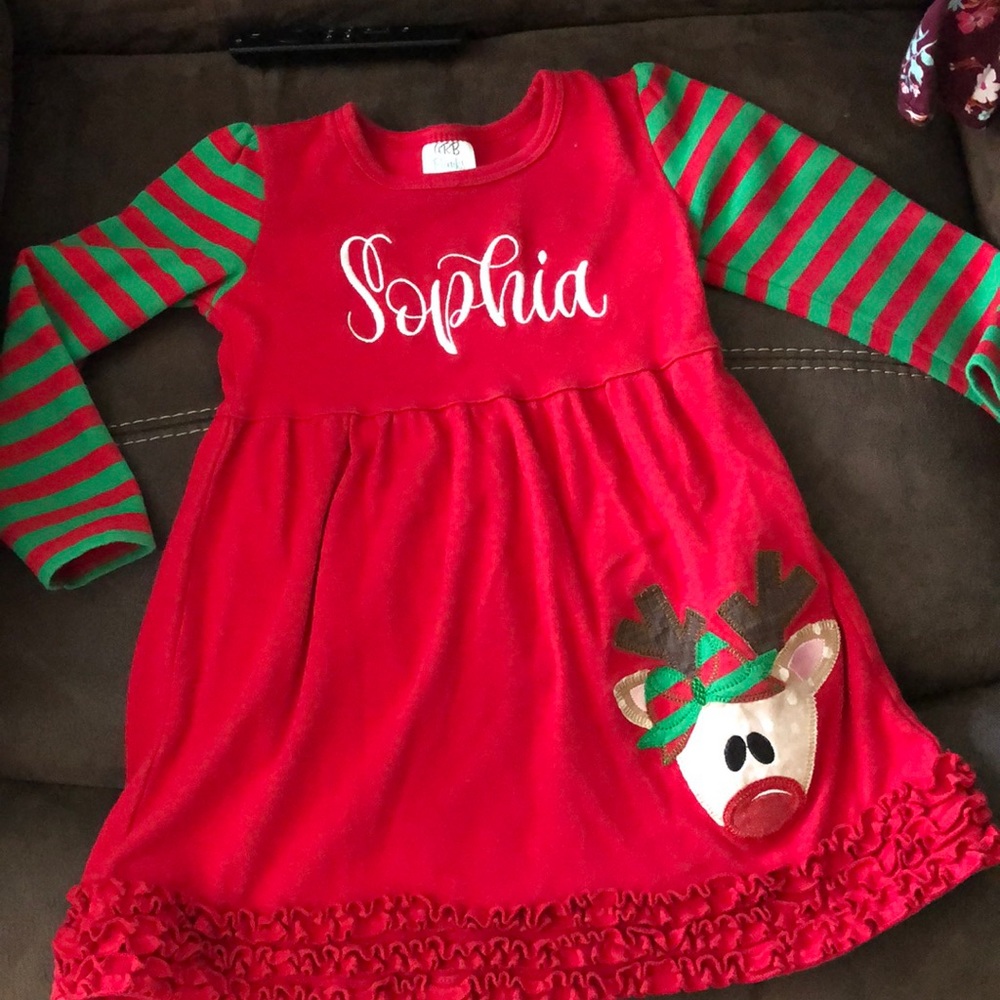 Sophia Christmas dress. 4t